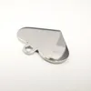 10pcs Polished Jewelry Love Heart Charm Tag Pendant 30mm Size Stainless Steel Tag Can Made Name