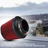 High Flow Car Modification Inlet Intake Round Cone Air s Red PU Cotton Gauze Mesh Filter Mushroom Head
