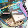 New Fashion Girl Clear Transparent See Through PVC Mini Backpack School Book Bag Laser Jelly Transparent Backpack Y1105