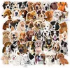 50 sztuk / partia Cute Dogs Naklejki Wodoodporna Nie duplikaty Naklejki Gitara Rowerowa Walizka Butelka Wody Kask Samochodowy Naklejki Dzieci Gifts Zabawki Golden Retriever Teddy