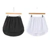 Women Fake Shirt Tail Blouse Hem Skirt Sweater Extender Detachable Underskirt A-Line Underskirt DIY Women Garments Accessories 210730