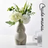 Femme Body Art Céramique Maison Décoration De Table Plantes Pot De Fleur Vase Planteur
