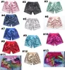 Barnflickor Sequins Shorts Byxor Barnkläder Spädbarn Glitter Bling Dance Boutique Casual Pant Fashion Bow Princess Kort 13 stilar M3427