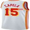 Aangepaste Clint Capela #15 Nieuwe 2020-21 Swingman Jersey genaaid heren vrouwen jeugd XS-6XL basketbal jerseys