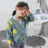 Bébé Filles Veste Chandails Corée Enfants Vêtements Printemps Automne Coton Enfants Tricot Manteaux De Mode Chandail Garçons Cardigan Manteau 211023