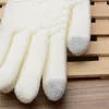 Фреллис вязаная перчатка сплошной цвет без скольжения утолщение варежки зимние теплые леди сенсорный экран шерстяные перчатки женщины 4 2dq G2