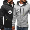 2021 herbst Winter Warme Sport männer Pullover Langarm Freizeit Jott Gedruckt Kordelzug Hoodie Fashion Zipper Mantel