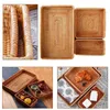 Hand-Woven Storage Basket Rattan Tray Wicker Baskets Bread Plate Fruit Food Breakfast Snack Display Box Home Decoration 210609