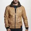 Winter Mens PU Jacket Thick Warm Men's Motorcycle Jacket Fashion Windproof Leather Coat Male Size 3XL 211025