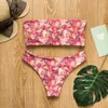 2019 Costume da bagno sexy con spalle scoperte Stampa bikini Costume da bagno brasiliano Donna Bikini Nuoto femminile Biquini Maillot De Bain Femme 5010 X0522