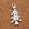 Julgran Star Light Spacer Charm Pärlor 14.4x26.2mm Tibetansk Silver Hängsmycken Smycken DIY L748 200PC / Lot