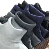 black Sweater Turtleneck Women Pullover Elasticity Knitted Ribbed Jumpers ladies Autumn Winter Basic Pullovers 210420