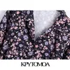 Femmes Mode avec ceinture imprimé floral mini chemise robe à manches longues bouton-up robes féminines vestidos mujer 210420