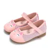 Moda Desenhos Animados Gato Meninas Sapatos Lindos Doces Tênis Casuais Crianças Sapatilhas Gatinha Menina Preto Rosa Dourado 210821