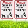Nyhetsartiklar 5st vänligen städa upp efter ditt husdjurskylt 8x12 tum ingen hund poop pickup ta bort