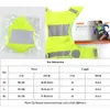 Wholesale Running Cycling Sports Vest Textile Polyester Breathable Night Reflective Vests Customizable Yellow Orange Short Design LLF8606