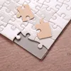 Sublimation Puzzle A5 Taille Produits de bricolage Sublimations Blanks Puzzles Blanc Jigsaw 80pcs Transfert d'impression thermique Cadeau fait à la main RRF14047