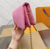 Borsa a tracolla in nylon da donna con catena in vera pelle di alta qualità POCHETTE COUSSIN tote Borsa a tracolla di design di lusso L Borse da sera h278J