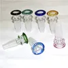 2 in 1 14mm &18mm Heady Glass Slides Bowls Pieces Bongs Bowl Male Smoking Water Pipes Ash Catcher Bubbler Dab Rigs Bong