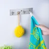 Crochets muraux auto-adhésifs de 3M pour porte arrière, en acier inoxydable, porte-clé, porte-sac, salle de bains, cuisine, crochet à serviette antirouille