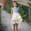 2020 filles robe d'été mode nouveau-né enfant en bas âge bébé filles robes princesse robe fille fête bébé fille vêtements plage bébé robe Q0716