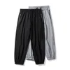 Men's Pants Summer Qui Dry Baggy Sweatpants Men Sportswear Bla Jogger Male Zip Poets Tra Trousers Plus Size 6XL 7XL 8XL