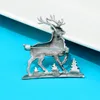 دبابيس دبابيس Cindy Xiang Vintage Reindeer للنساء Pin Pin مجوهرات الغزلان الملحقات 2 ألوان متوفرة وصول KIRK22