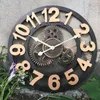 30 cm Vintage Grote Decoratieve Wandklok Romeinse Cijfers Mode Stille Decor Clocks Modern Design Huisuren Reloj de Pared 28