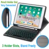 Bakgrundsbelyst tangentbordfodral för Apple iPad 5: e 6: e generationen 9 7 2018 2017 AIR 1 2 Pro 9 7 Smart Leather Cover With Pencil Holder214Q2702776