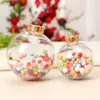 Christmas Decoration Balls Plastic Clear DIY Fillable Baubles Christmas Tree Hanging Ball New Year Decor for Home