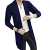 2020 Jesień Zima Nowy Casual MD-Długi Z Długim Rękawem Dzianiny Cardigan Męskie Solid Color Coat Slim Fit Sweter Drop ShippedP0805