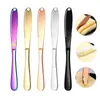 Stainless Steel Butter Spreader Knife Bread Cutter Jam Scooper Cutlery Tool Cheese Spatula Kitchen Gadgets KDJK2104