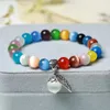 Bracelet de bijoux en cristal de bracelet de bracelet de cercle simple d'opale de couleur de cristal mignon