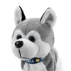 Interaktywny pies Elektroniczny Pet Whiped Plush Toy Control Walk Sound Husky Reaguje dotyk