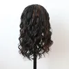 女性のための長いオムレのハイライト色の合成レースのフロントかつらは、人間の髪の髪の深い波パーティーのような耐熱性の自然な髪型