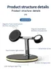 3 In 1 Magnetic Wireless charger Stand 15W Fast Charging Dock Station For Watch Cell Phone Headset