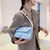 Boodschappentassen zebra patroon schattige kleine PU lederen schouder baguette voor vrouwen zomer eenvoudige handtassen en portemonnees vrouwelijke bolsos 220303