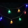 DHL 10LED Halloween Pumpkin Spider Bat Skull String Lights Lamp Diy Hanging Horror Halloween Decoration for Home Party Supplies