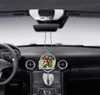 Sublimação Em branco Pingente de carro Anjo Asa Retrovisor Decoração Espelho Pendurado Charme Enfeites de Automóveis Acessórios Acessórios Sl51