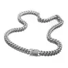 8mm Silver Color Miami Curb Cuban Link Chain For Men Jewelry 7-40 Inches Stainless Steel Neckalce Or Bracelet Chains