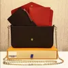 Louise Viuton новый набор из 3 предметов роскошные сумки цепочка на плечо дизайнерская сумка через плечо стиль женские сумки и кошелек новый стиль