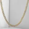 Fashion Necklaces 4mm Mens Womens Chain Flat Hammered Curb Cuban Gold Filled Necklace Jewlery Hgn643546818