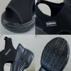 블랙 스트레치 패브릭 플랫폼 Heighten Shoes9CM 패션 할로우 아웃 들여다 발가락 웨지 검투사 샌들 레트로 캐주얼 여성 신발 210624