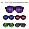 Party Decoration Okulary Anime LED Dynamiczne Luminous Rekwizyty ABS Plastikowe Koraliki Nadaje się do różnych koncertów Działania gry