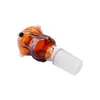 Healthy_Cigarette G058 Bols à fumer du tabac Style de fleur 14mm 19mm Mâle Bol en verre coloré Huile Rigs Tuyaux Dabber Eau Bong Outil