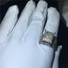 Choucong Anelli di marca di nozze Splendidi gioielli di lusso in argento sterling 925 con pavé di zaffiri bianchi con pietre preziose di diamanti CZ Donne Engag1552629