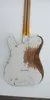 Anpassad butik Jeff Beck Yardbirds Relic White Electric Guitar Ash Body, Vintage Tuners, Black PickGuard