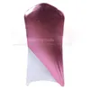 50pcs Metallic Gold Silver Spandex Chair Caps Stretch Lycra Cover Hood Wedding Bow Sash El Party Event Decoration Sashes