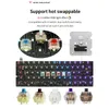 GK64XS Hot Swap Programowalny Bluetooth Gaming Klawiatura Mechaniczna PCB Zestawy niestandardowe GH60 Desktop Mechaniczny