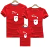 Christmas Look Shirt Family Clothes Santa Claus Deer Year Matching Outfits Father Mother Son Daughter Mom Me Kid 210417